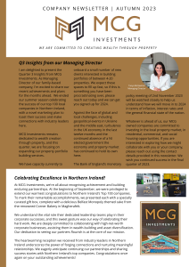 MCG Investments Q3 2023 Company Update Newsletter